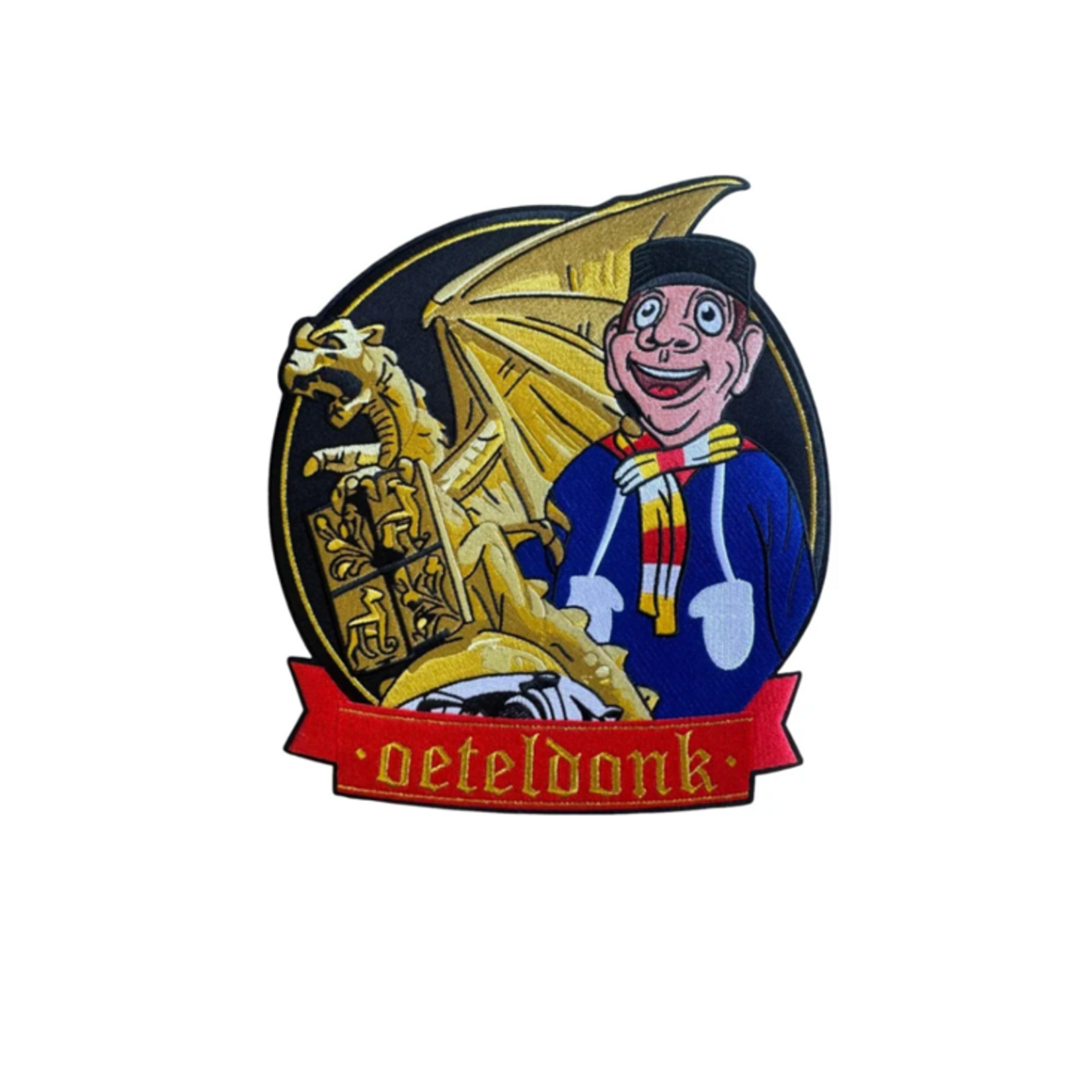 Party Planet Embleem Draak met Knillis (Groot)