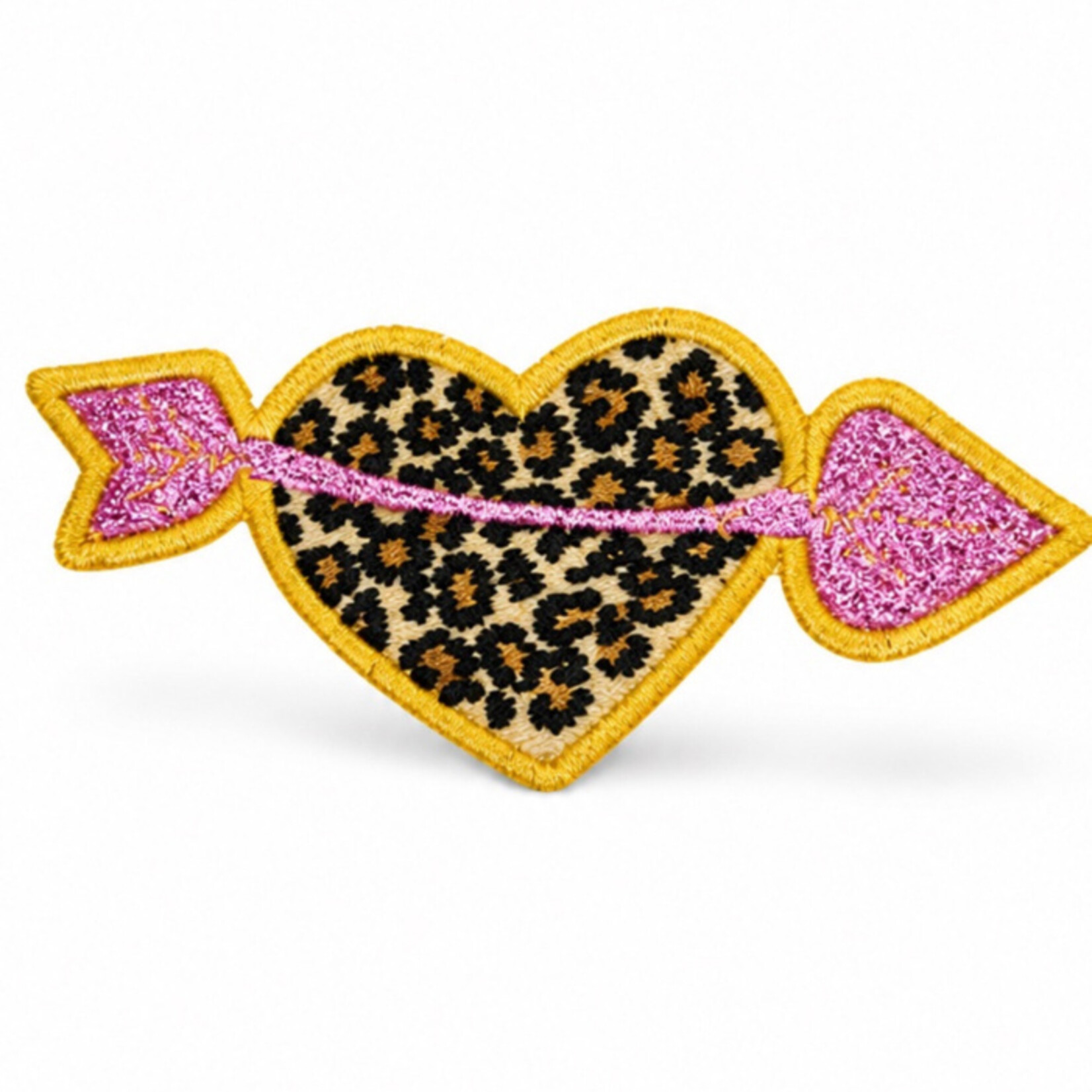 Party Planet Hartje panter pijl roze glitter