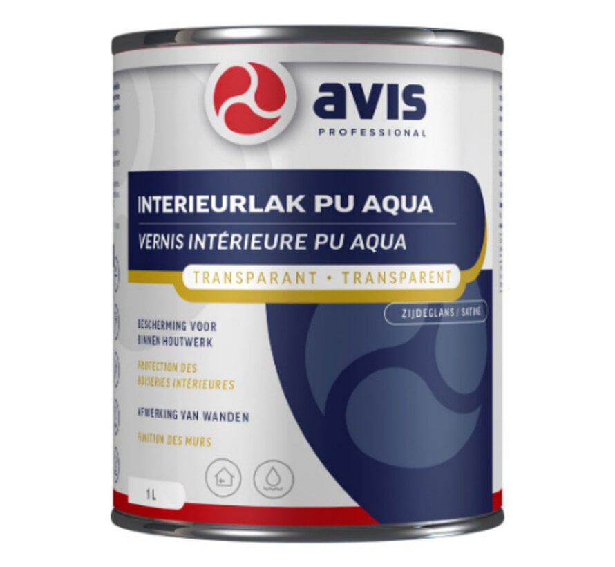 Avis Interieurlak PU Aqua Zijdeglans