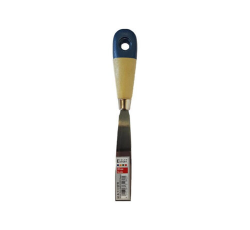 Color Expert Plamuurmes Flexibel Gepolijst Blad Houten Greep Blauw