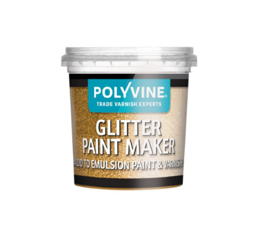Polyvine Glitter Paint Maker poeder Goud