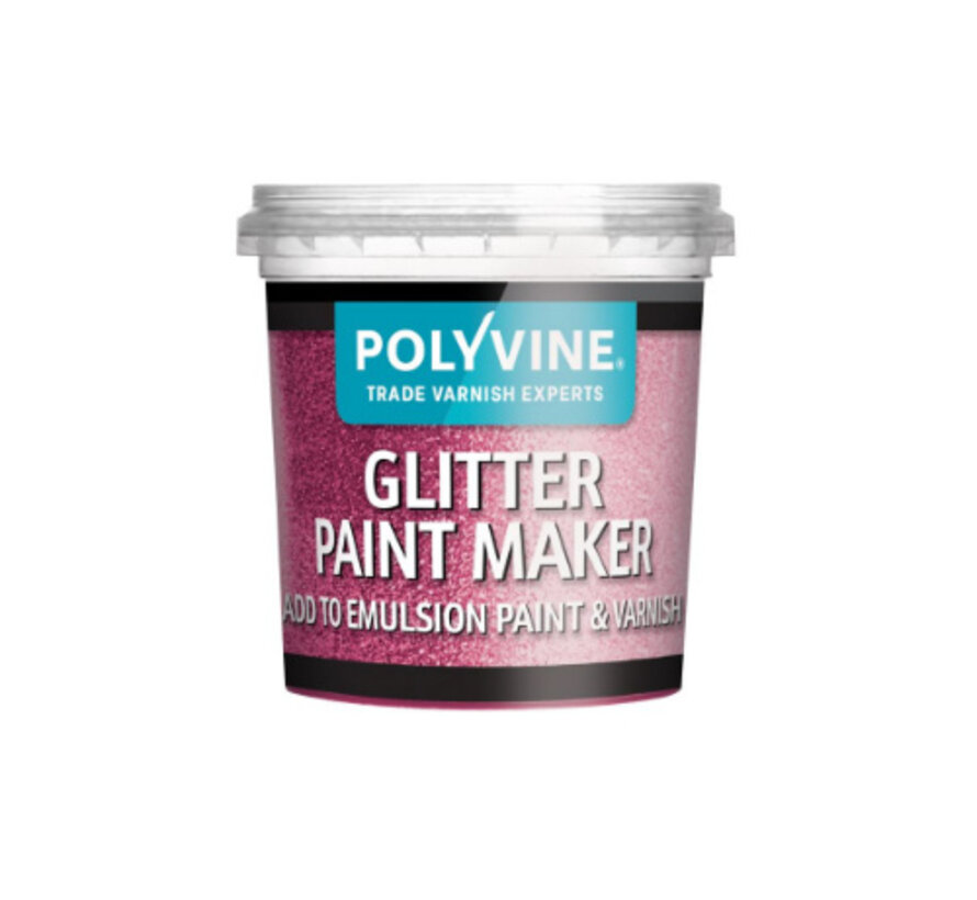 Polyvine Glitter Paint Maker poeder Roze