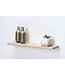 Eiken wandplank 26mm | Geschuurd | Blind montage systeem | Massief hout