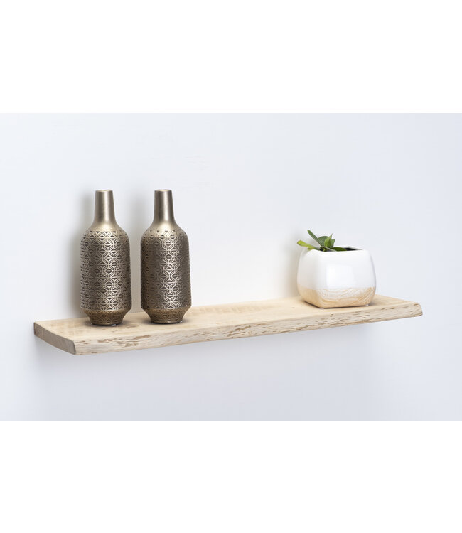 Eiken wandplank 26mm | Geschuurd | Blind montage systeem | Massief hout