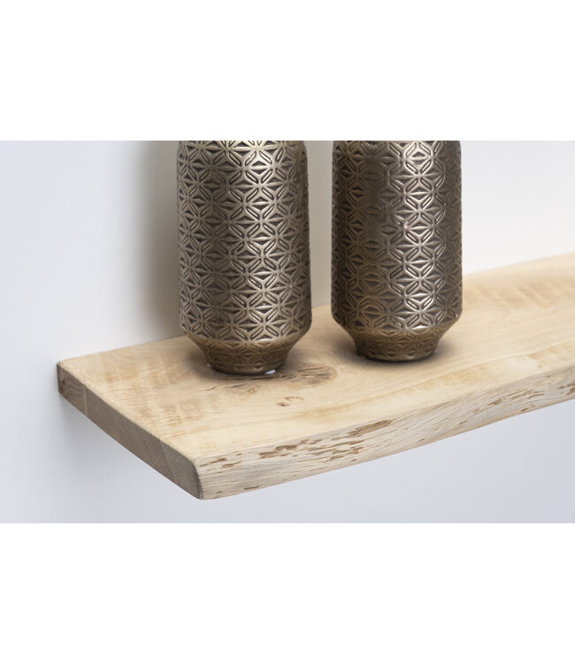 Eiken wandplank 26mm | Geschuurd | Blind montage systeem | Massief hout