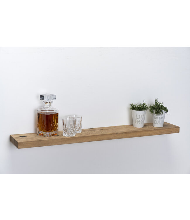 Oud eiken wagondeel wandplank 4 cm | Met blind montage systeem