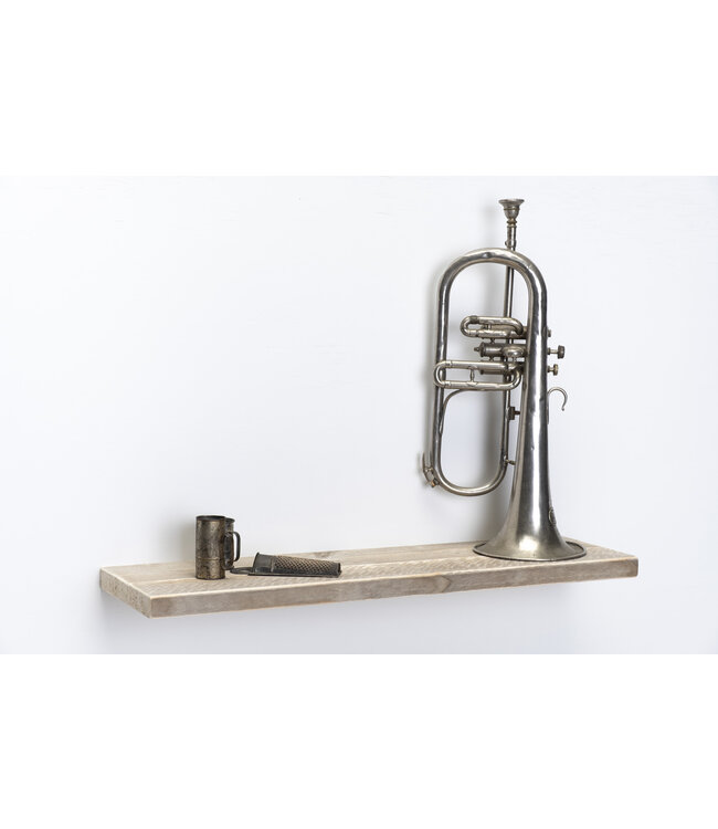 Wandplank oud steigerhout 3 cm | Met blind montage systeem