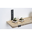 Wandplank steigerhout oud 3 cm | Met open stalen beugels
