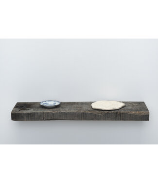 Wolff Houtbewerking Oud eiken wagondeel wandplank 4,5 cm dik | Blind montage systeem