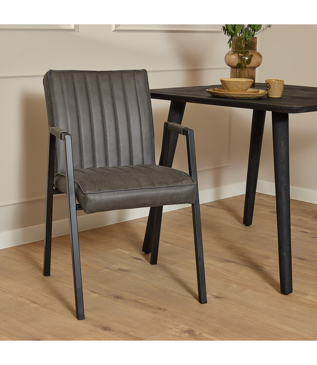 Eetkamerstoel Tivoli Bull | Cognac | Met armleuning