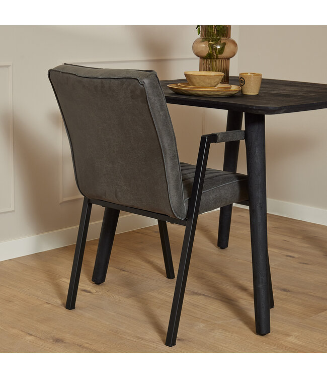 Eetkamerstoel Tivoli Bull | Cognac | Met armleuning