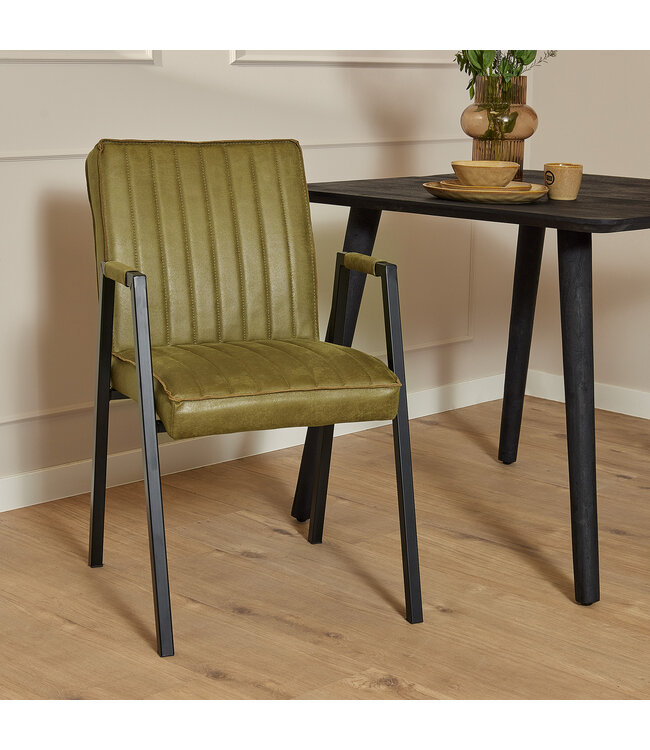 Eetkamerstoel Tivoli Bull | Cognac | Met armleuning