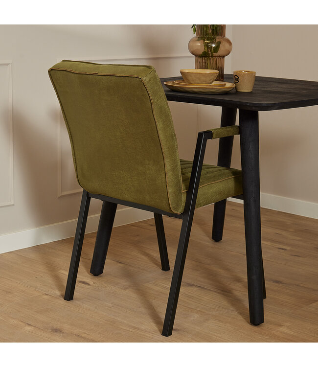 Eetkamerstoel Tivoli Bull | Cognac | Met armleuning