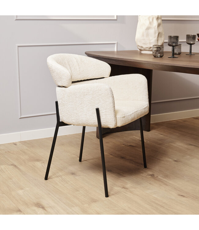 Eetkamerstoel Otis | Grey | Met armleuning