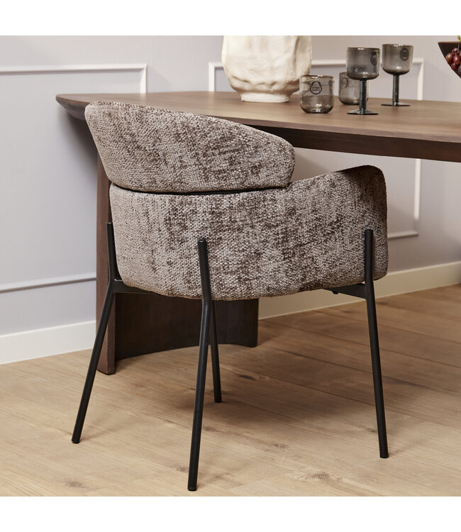 Eetkamerstoel Otis | Grey | Met armleuning