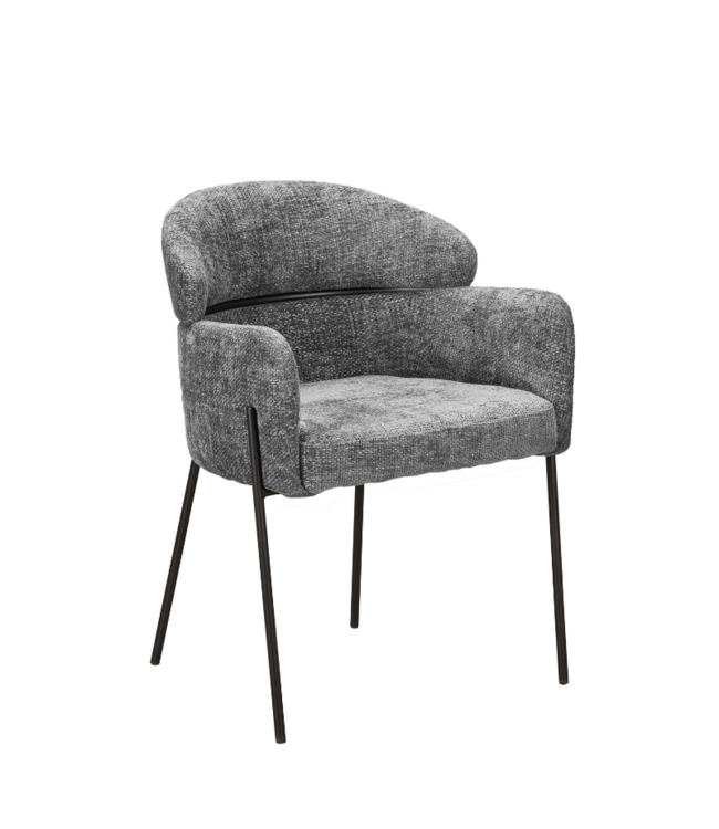 Eetkamerstoel Otis | Grey | Met armleuning