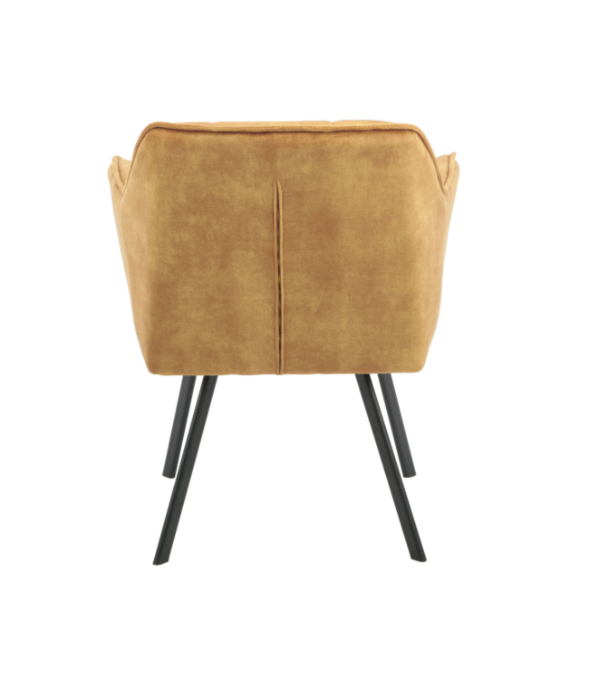 Eetkamerstoel Emma Velvet | Taupe | Met armleuning