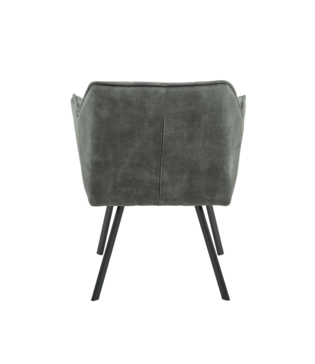 Eetkamerstoel Emma Velvet | Taupe | Met armleuning