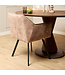 Eetkamerstoel Emma Velvet | Taupe | Met armleuning