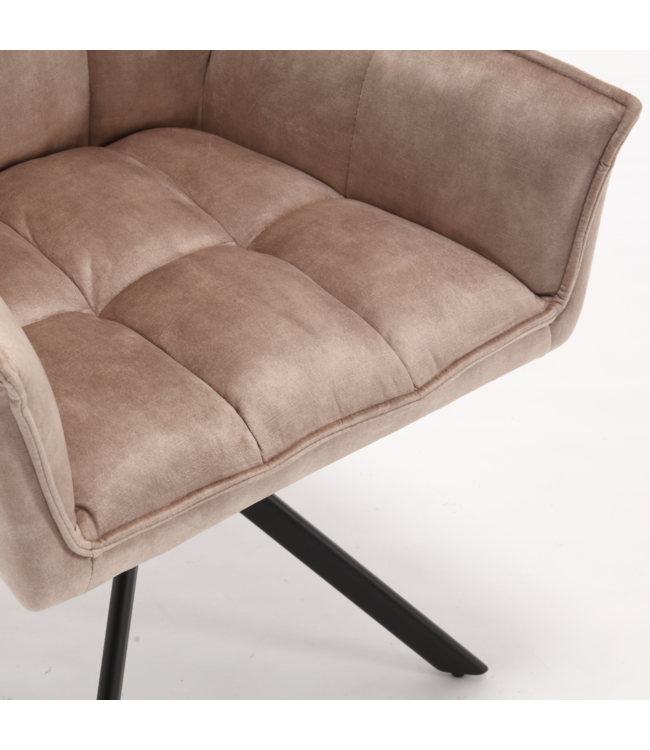 Eetkamerstoel Dani Velvet | Met armleuning