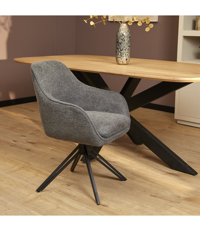 Eetkamerstoel Jens | Antraciet