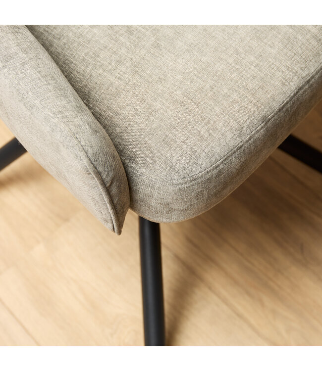 Eetkamerstoel Hanna | Ash Grey | Met armleuning