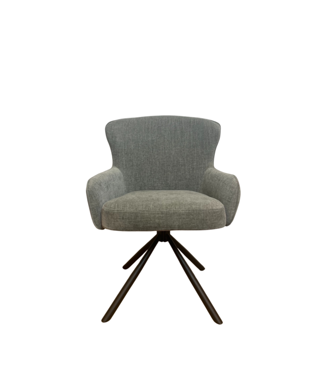 Eetkamerstoel Hanna | Charcoal Brown | Met armleuning