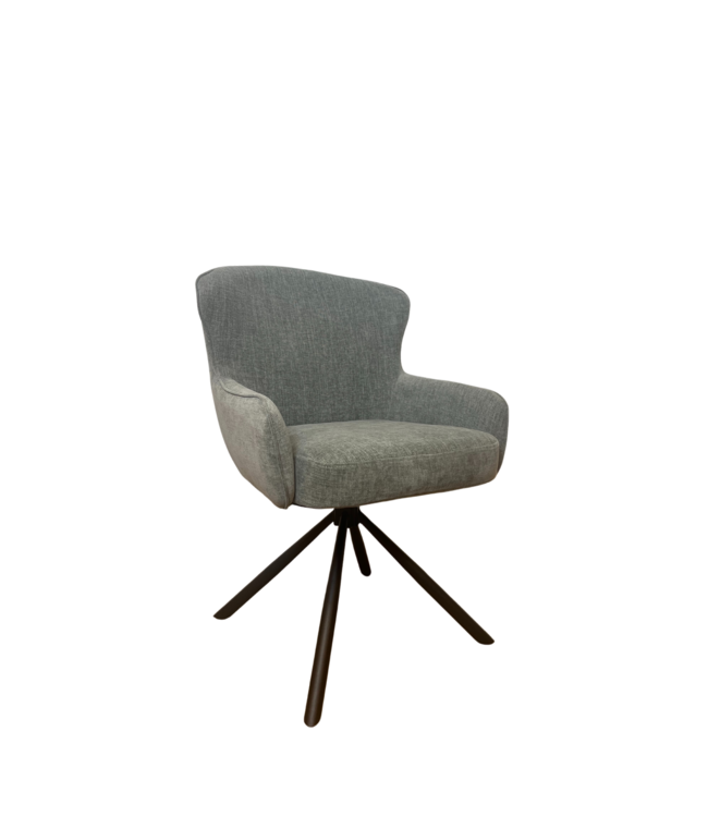 Eetkamerstoel Hanna | Charcoal Brown | Met armleuning