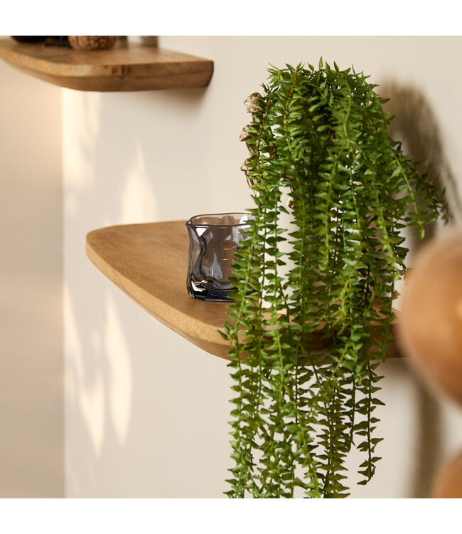 Wandplank Mangohout Naturel | 60 cm | Set van 3