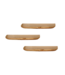 Wandplank Mangohout Naturel | 60 cm | Set van 3