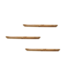 Wandplank Mangohout Naturel | 60 cm | Set van 3