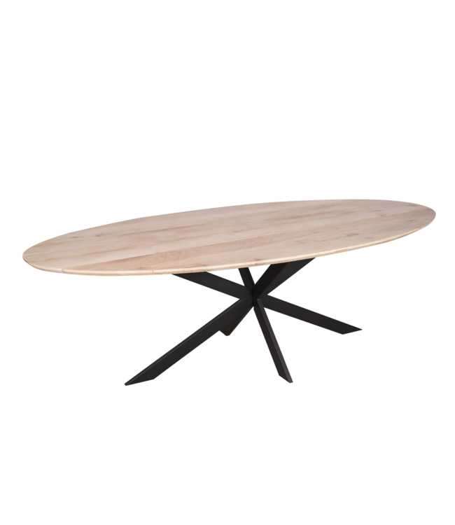 Eiken eettafel Ferris | Ovaal