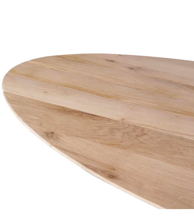 Eiken eettafel Ferris | Ovaal
