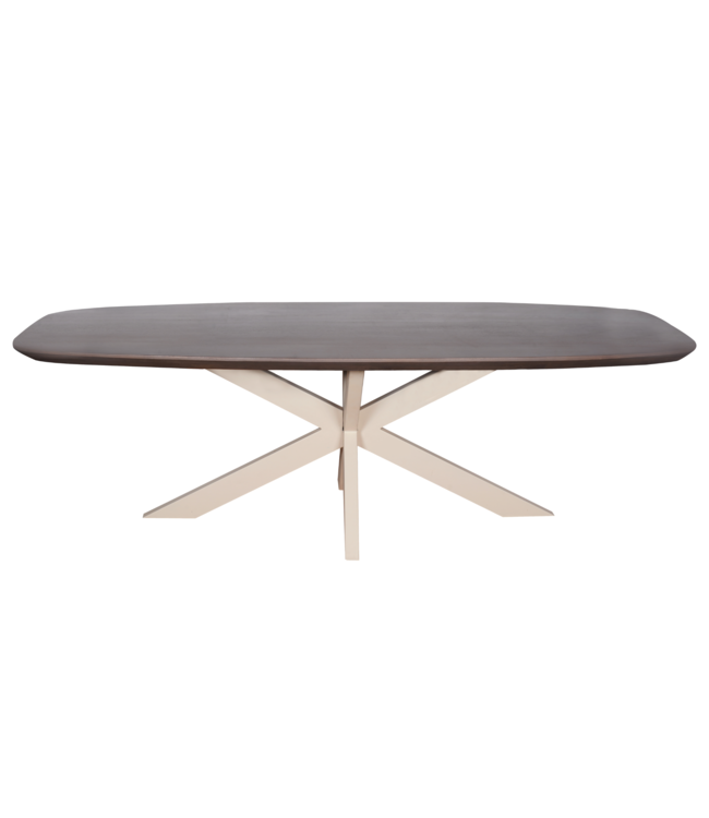 Eettafel Madison Walnut | Deens Ovaal | Poot Sand