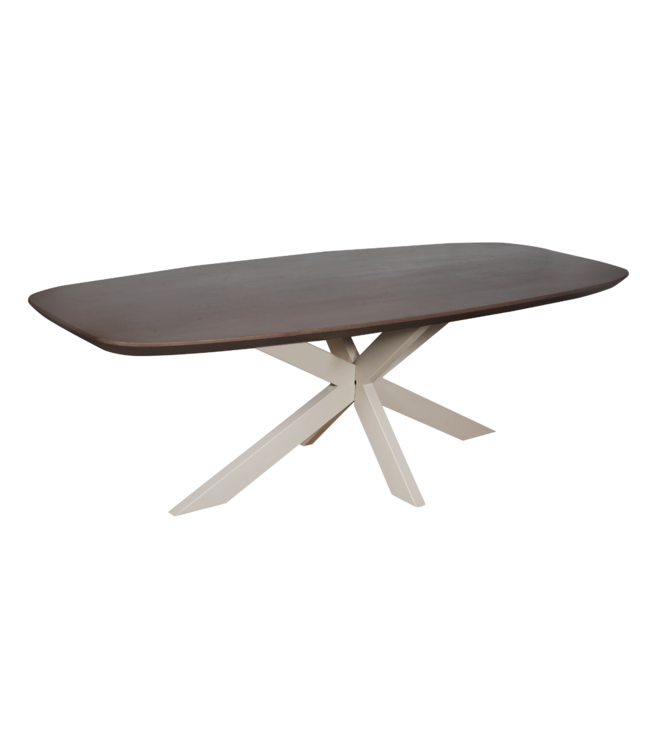 Eettafel Madison Walnut | Deens Ovaal | Poot Sand