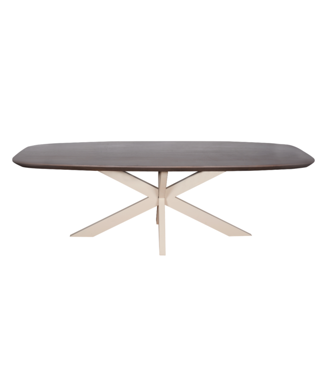 Eettafel Madison Walnut | Deens Ovaal | Poot Sand