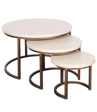 Starfurn Salontafel Madison Sand | 70 cm | set van 3