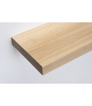 Wolff Houtbewerking XXL eiken vensterbank op maat | 40 mm dik | Geschaafd & strak gezaagd (180–350 cm)