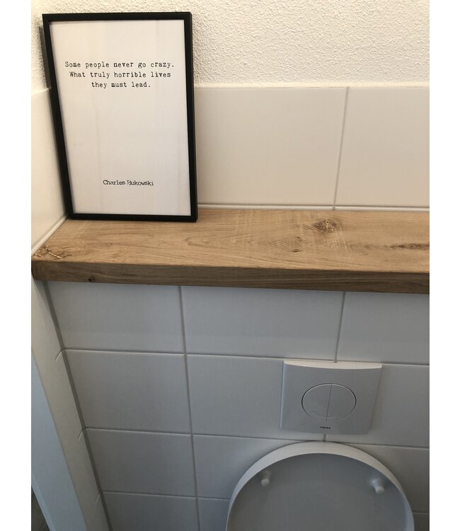 XXL eiken vensterbank op maat | 40 mm dik | Geschaafd & strak gezaagd (180–350 cm)