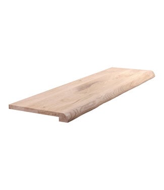 Wolff Houtbewerking Eiken Overzet Vensterbank op Maat | 40 mm Dik | Geleefde Boomstamrand
