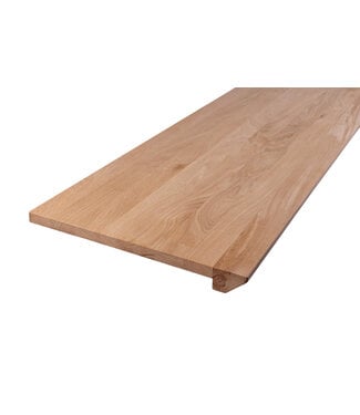 Wolff Houtbewerking Eiken Overzet Vensterbank op Maat | 40 mm Dikte | Verjongde Voorzijde