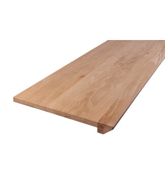 Wolff Houtbewerking XXL Eiken Overzet Vensterbank op Maat | 40 mm Dikte | Verjongde Voorzijde (180–350 cm)