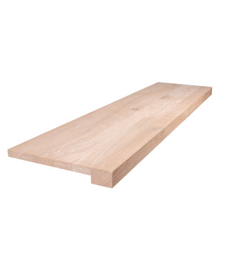 Wolff Houtbewerking XXL Eiken Overzet Vensterbank op Maat | 40 mm Dikte | Geschaafd & Strak Gezaagd (180–350 cm)