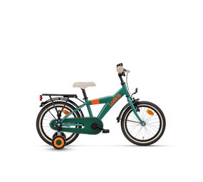 Loekie Loekie Booster Gents 16inch Kinderfiets Green Loekie Loekie Booster Gents 16inch Kinderfiets Green
