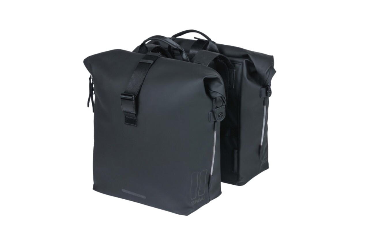 Basil Basil Dubbele Fietstas Soho MIK 41 Liter Basil Basil Dubbele Fietstas Soho MIK 41 Liter