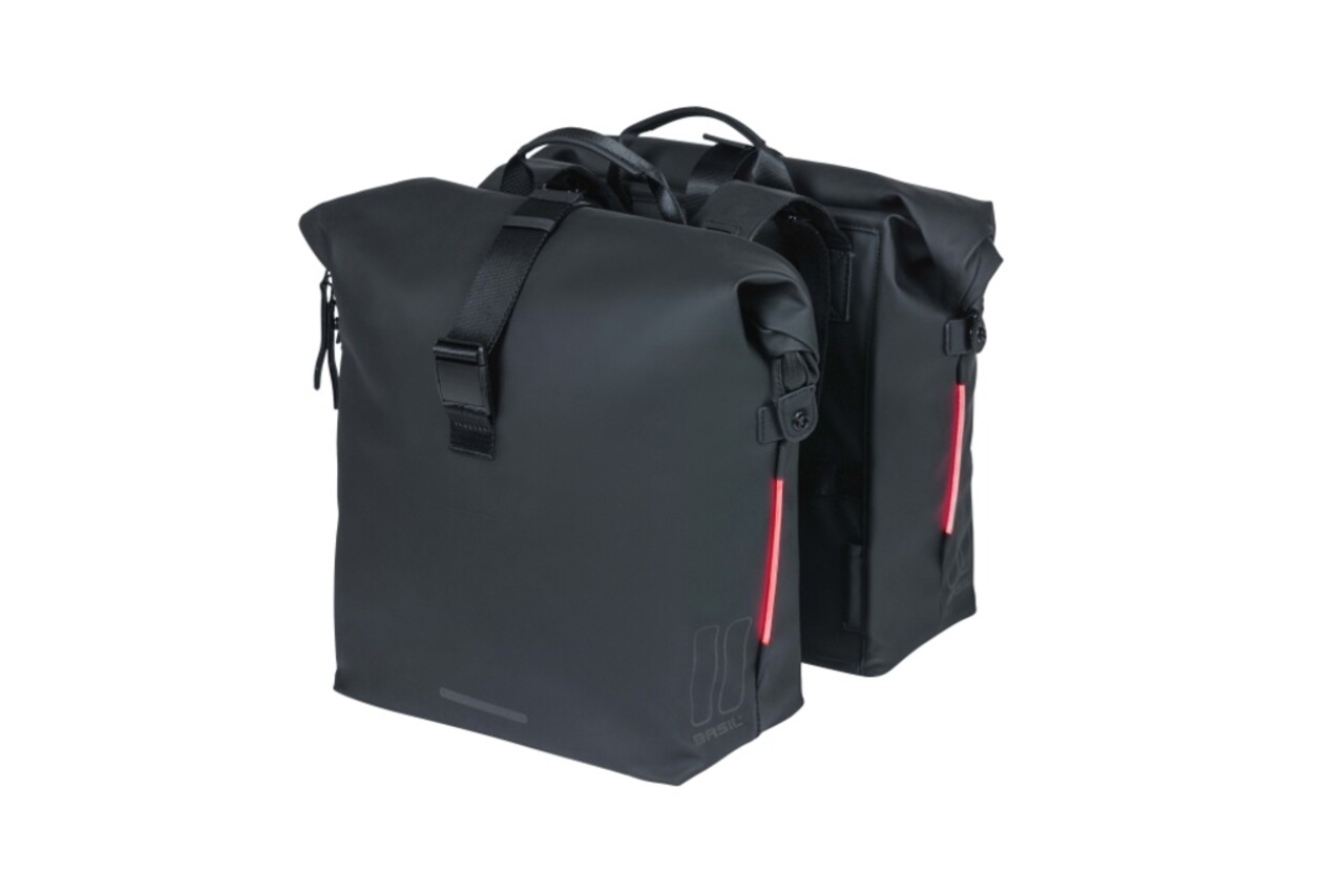 Basil Basil Dubbele Fietstas Soho MIK 41 Liter Basil Basil Dubbele Fietstas Soho MIK 41 Liter