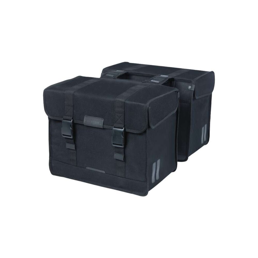 Basil Basil Dubbele Fietstas Kavan Eco Classic Zwart Basil Basil Dubbele Fietstas Kavan Eco Classic Zwart