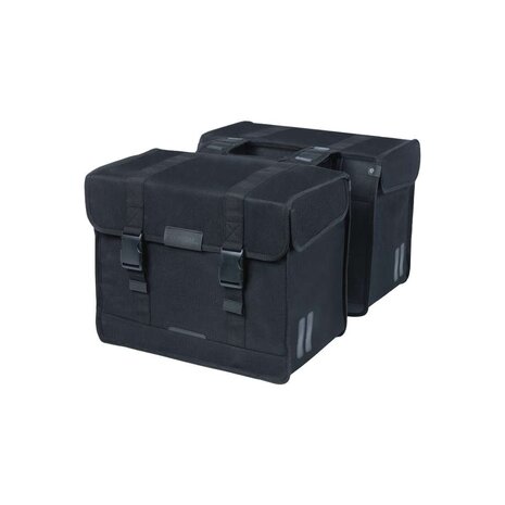 Basil Basil Dubbele Fietstas Kavan Eco Classic Zwart Basil Basil Dubbele Fietstas Kavan Eco Classic Zwart