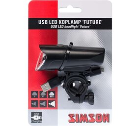 Simson Simson Voorverlichting Future USB Simson Simson Voorverlichting Future USB