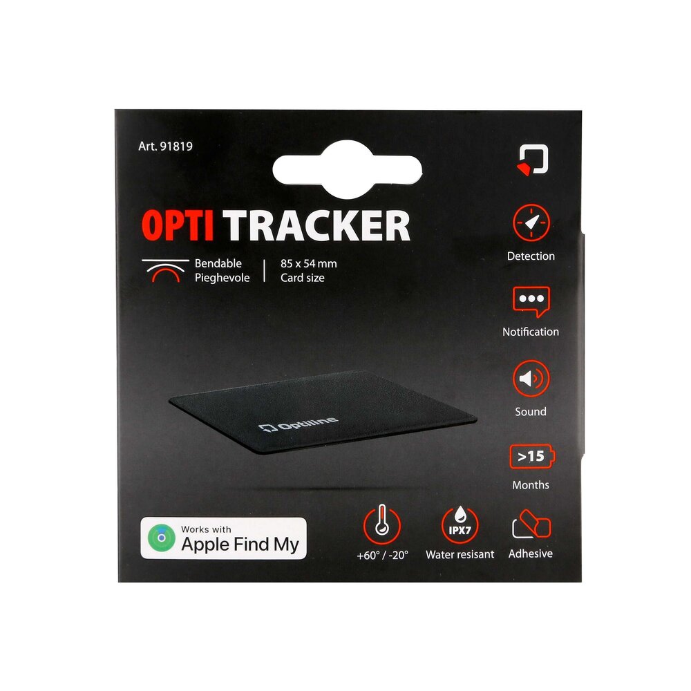 Optiline Optiline GPS-Tracker Flex Airtag - Ultra Dun - Opvouwbaar